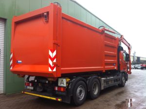 Umleersysteme, Frontkipper FK28 W velsycon Heckansicht